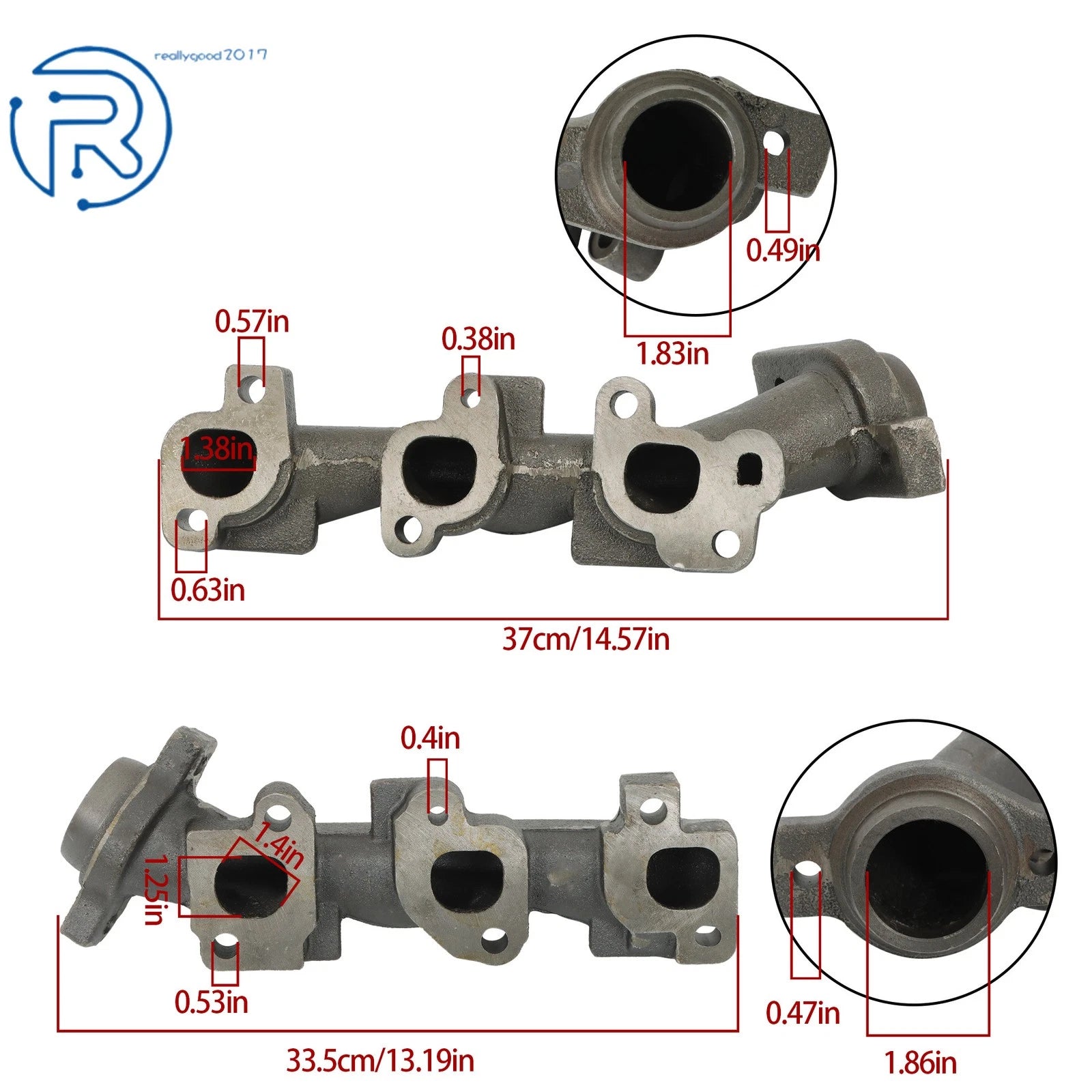 Exhaust Manifolds for Dodge Ram 1500 Dakota Durango 3.7L V6 (2004-2010)