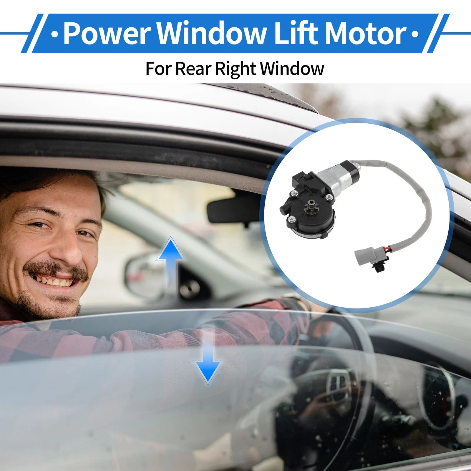 Rear Right Power Window Regulator Lift Motor for Lexus LX470 (1998–2007)