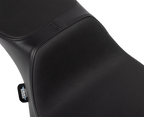 Predator 2-Up Seat for Harley Davidson Touring (Extended Reach, Smooth Vinyl)