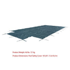 Inground Pool Cover Safety for Rectangle Swimming Pool (Fits Various Sizes)