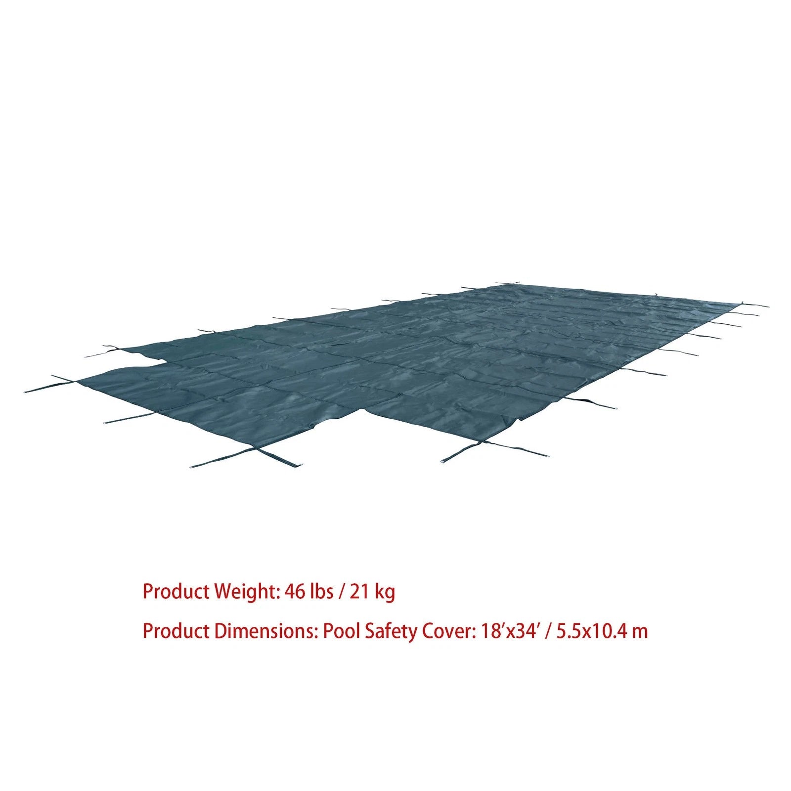 Inground Pool Cover Safety for Rectangle Swimming Pool (Fits Various Sizes)