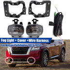 Front Bumper for Nissan Pathfinder (2023–2023) LED Fog Light Kit w/ Cover & Harness