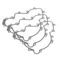 3X Stator Cover Gasket 5813758 5814160 for Polaris Ranger RZR 900 1000 XP (2013–2024)