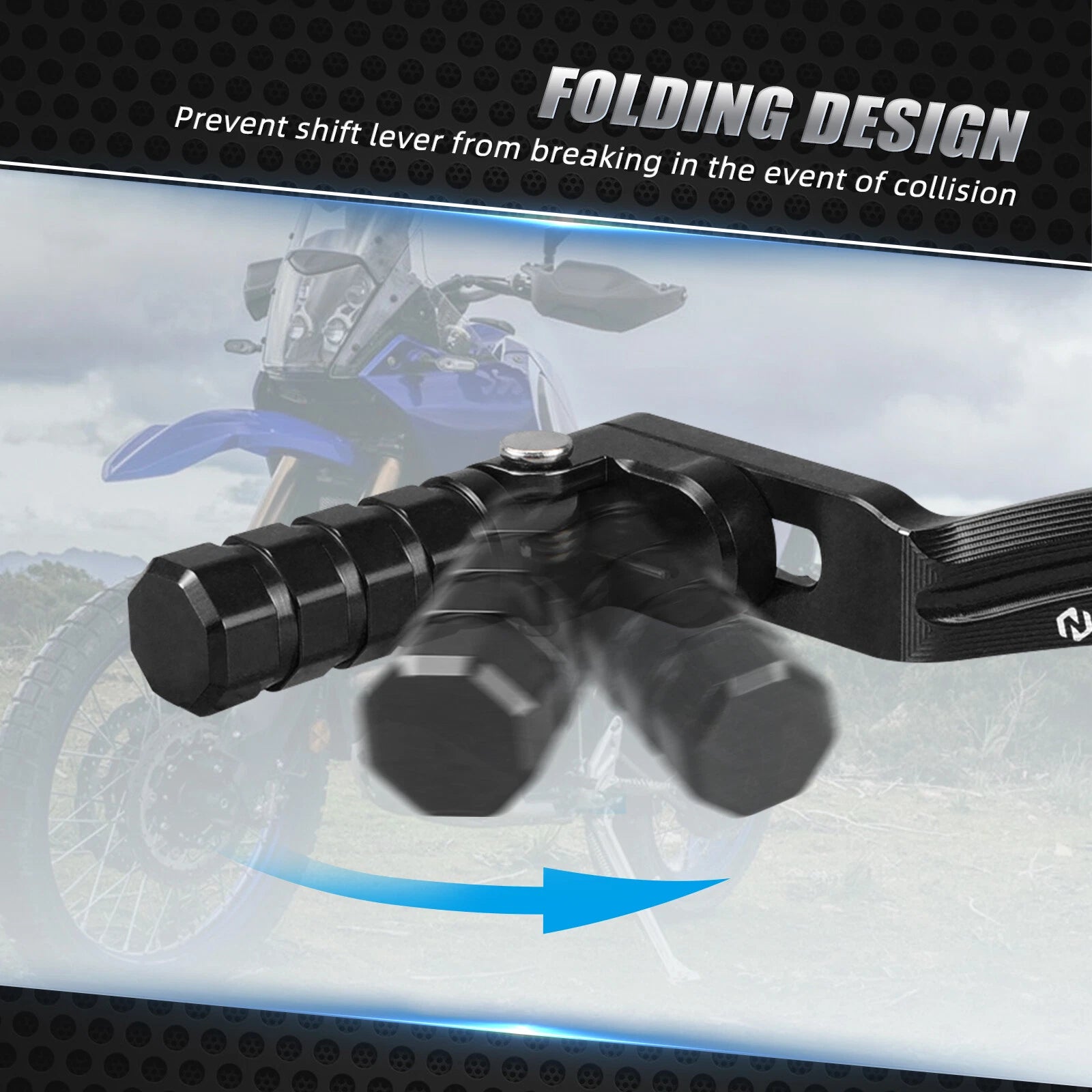 Folding Tip Shift Lever for Yamaha Tenere 700 Rally Edition (2020–2024)