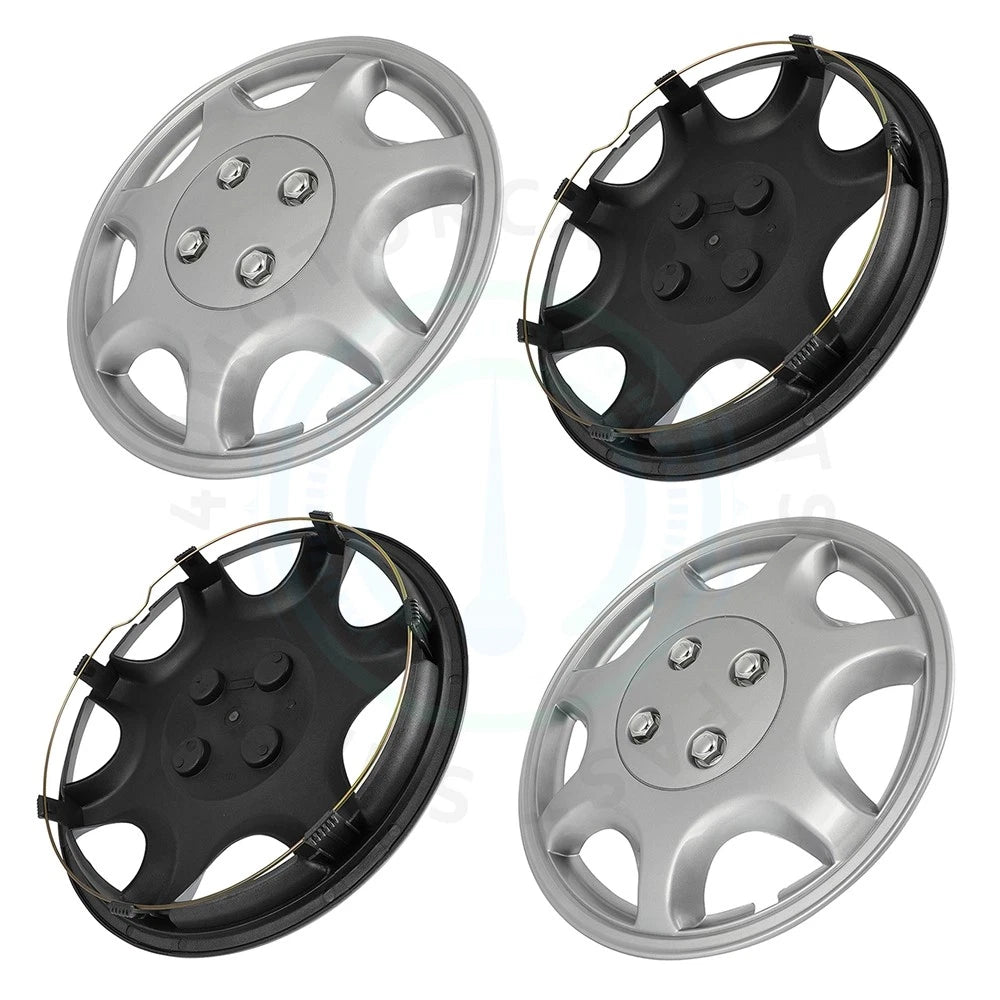 Set of 4 Universal 14-Inch Wheel Covers for 4 Lug Tires