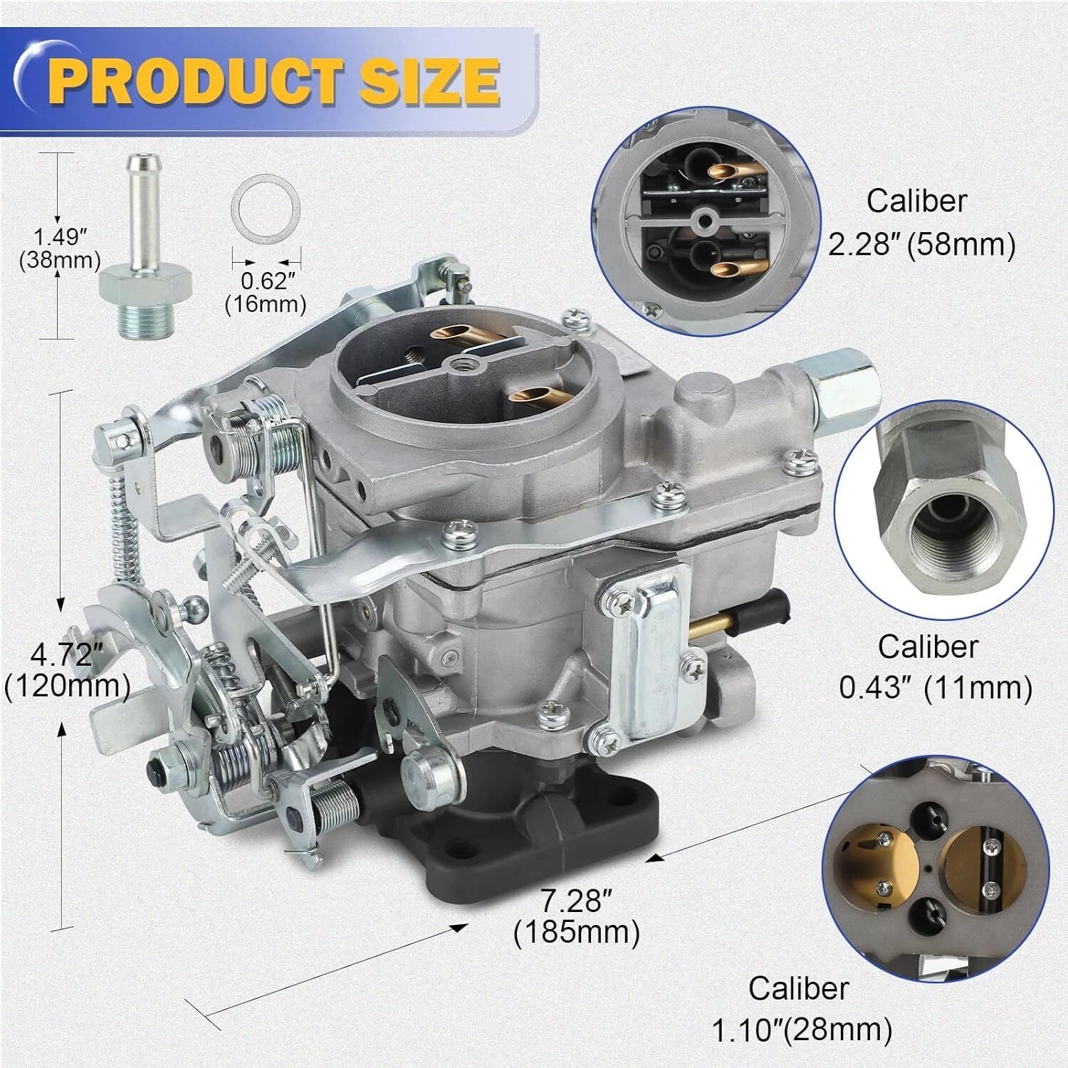 Carburetor for Suzuki Samurai 1986–1988 (1.3L Engine, US Model) Toy-250
