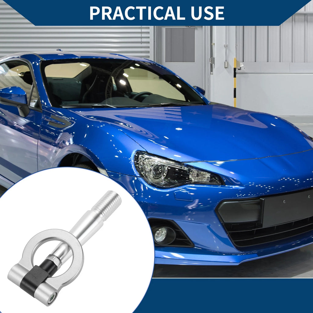 Tow Hook Ring for Mitsubishi Lancer Evolution (1 pcs, 23.5cm, Silver)