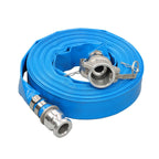 1.25" x 50ft PVC Lay Flat Water Discharge Hose for Trucks