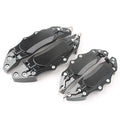 Set of 4 3D Metal Brake Caliper Covers Universal Front & Rear Black