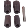 5pc Twist Socket Set for Lock Nut Removal 17 19 21 22mm (1/2” Drive)