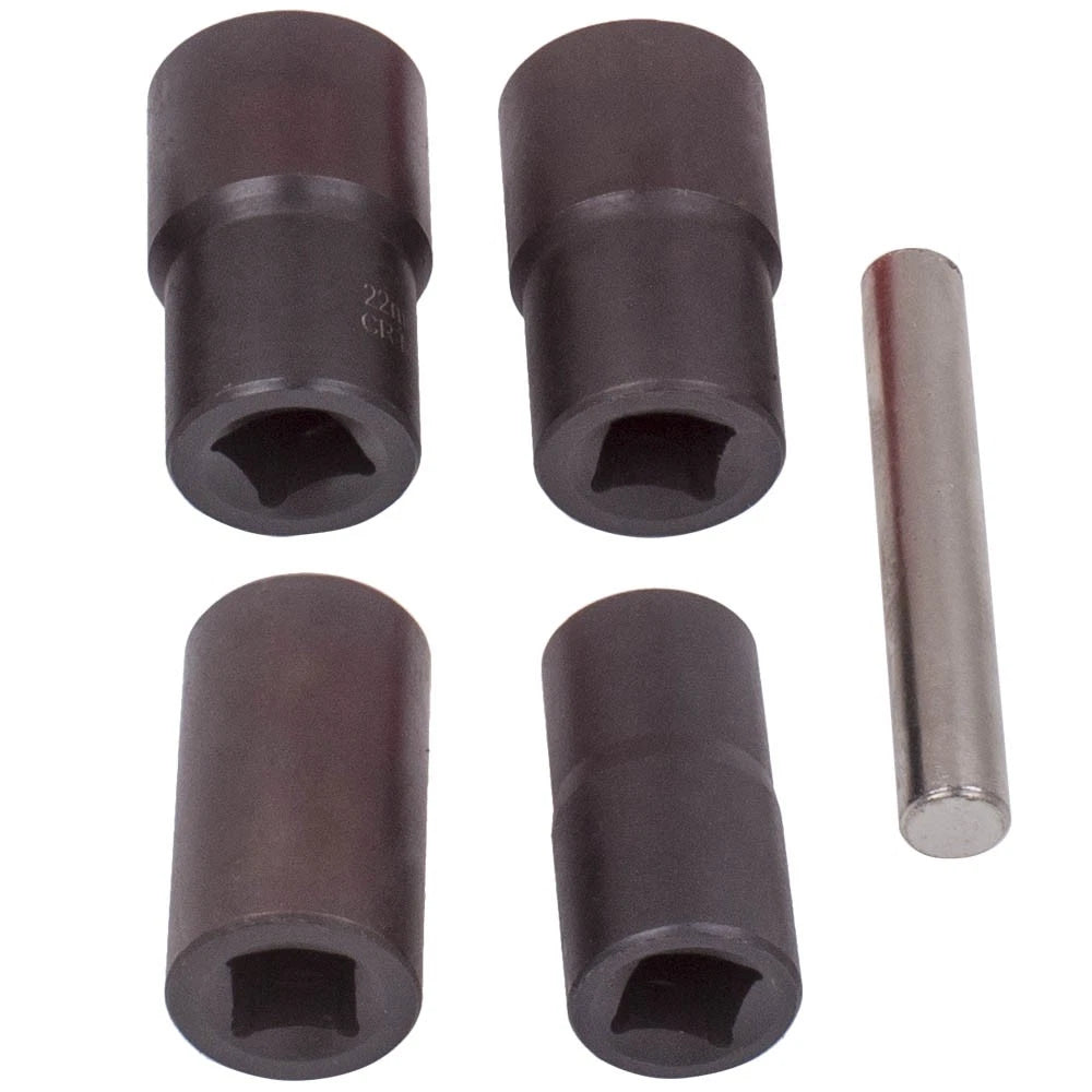 5pc Twist Socket Set for Lock Nut Removal 17 19 21 22mm (1/2” Drive)