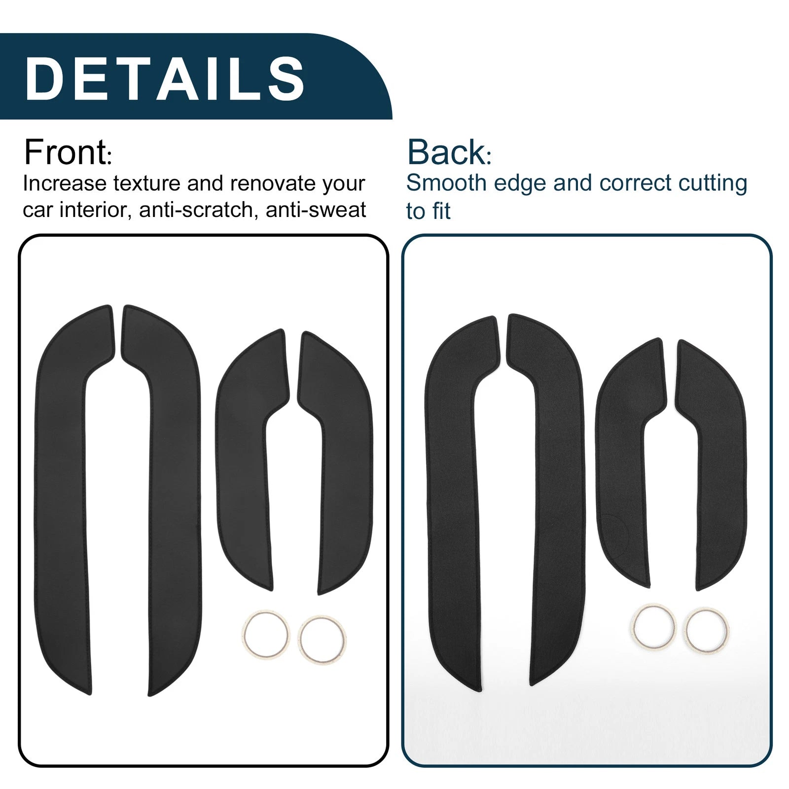 Set of 1 Car Door Anti Kick Pad Sticker Protector for Lexus NX300 (2015)