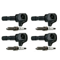 4X Ignition Coil & Spark Plug for Honda Civic 2012 (1.8L L4 UF672)