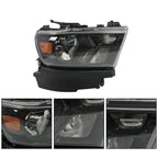 Halogen Headlight Assembly for Dodge Ram 1500 (2019–2023) Passenger Side Black