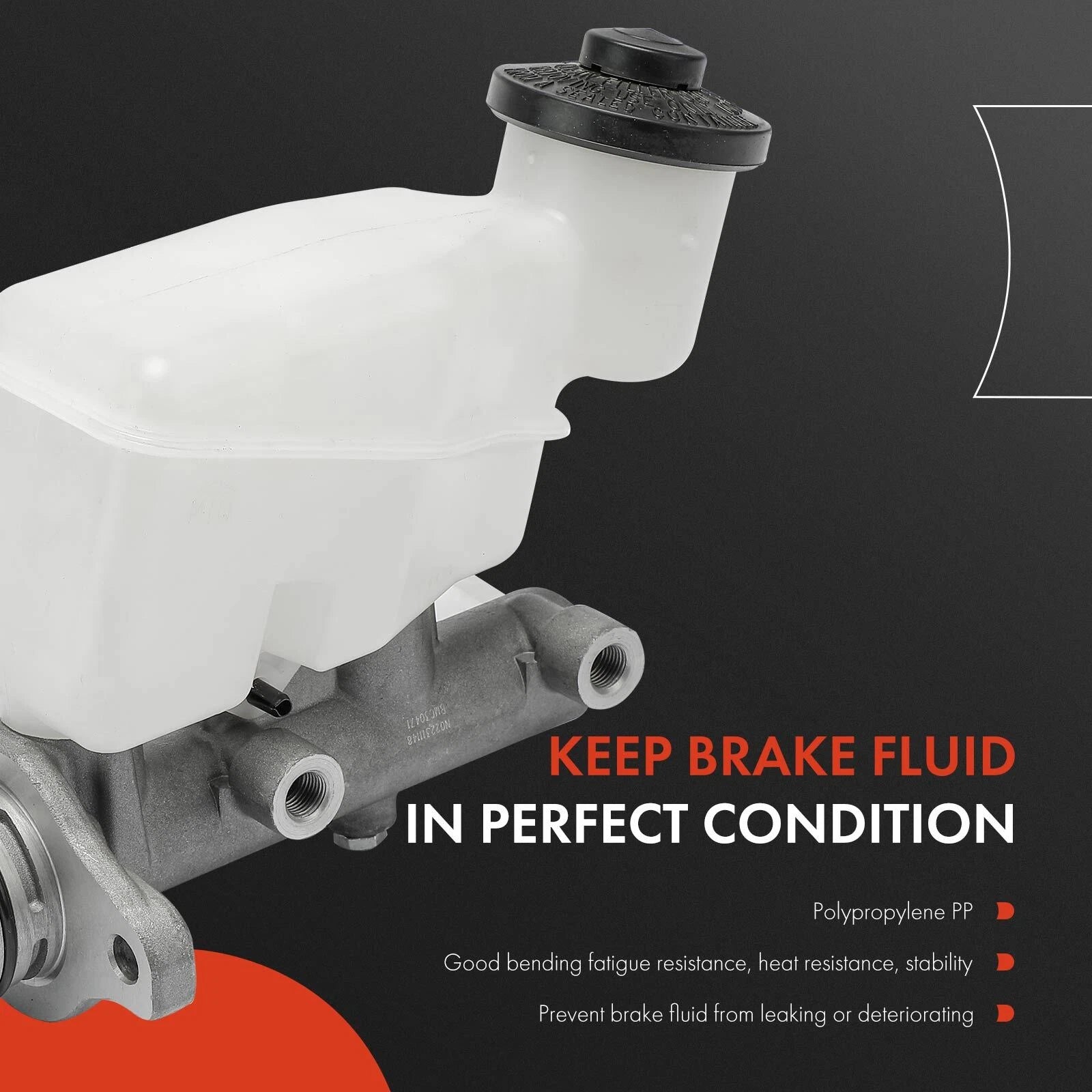 Brake Master Cylinder with Reservoir for Toyota Yaris (2007–2011, 2019)