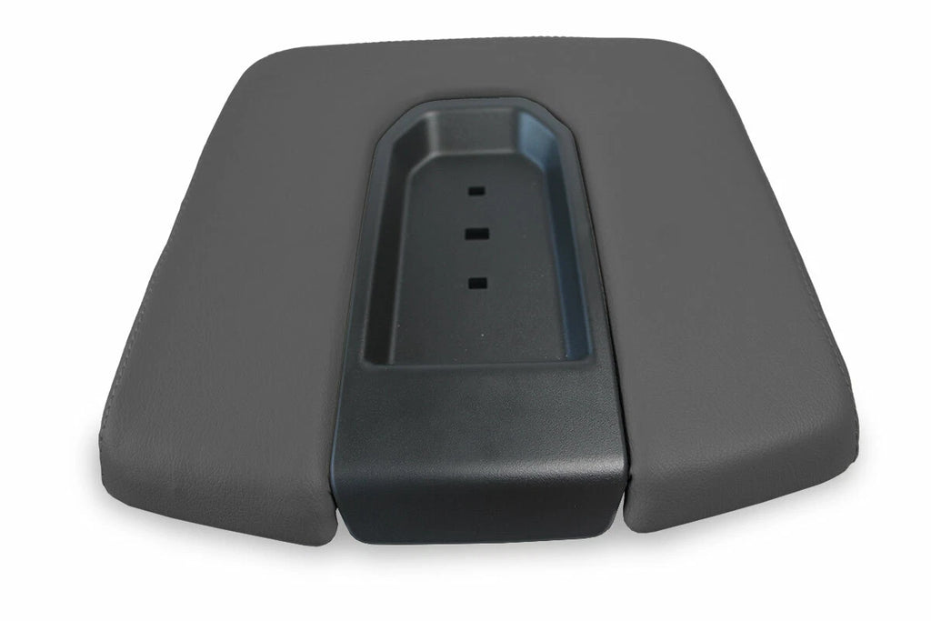 Leather Console Lid Armrest Cover for GMC Sierra (2019–2020) Gray