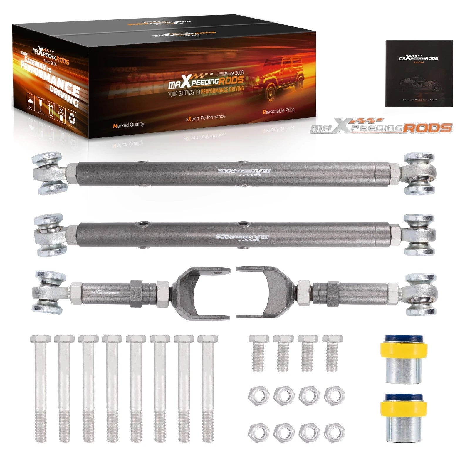 Upper Lower Rear Trailing Control Arms Kit for GM A-Body Chevelle (1967–1972)
