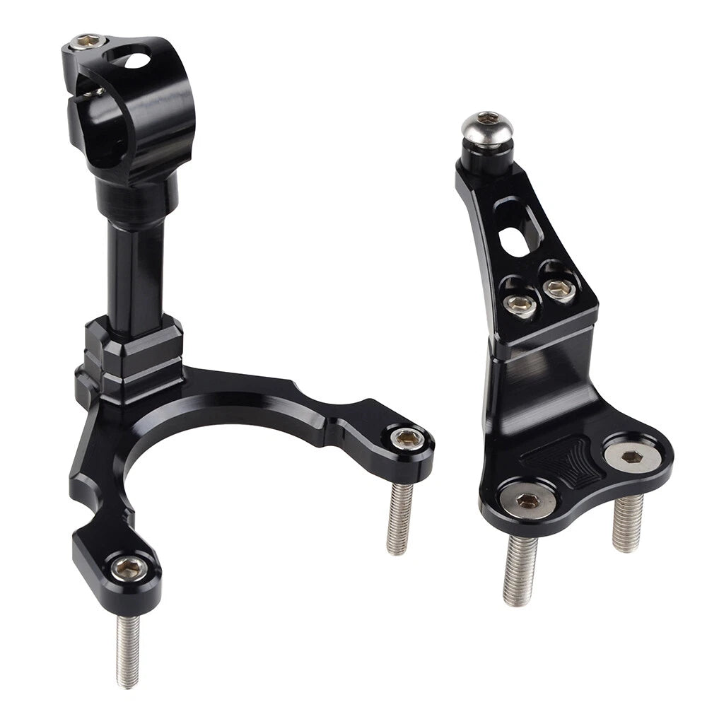 CNC Billet Steering Damper Bracket Kit for Kawasaki Z900 (2017–2020)