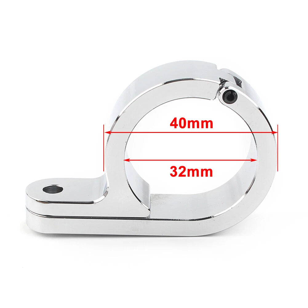1-1/4" Universal Motor Handlebar Mount Clamp Clock for Motorcycles