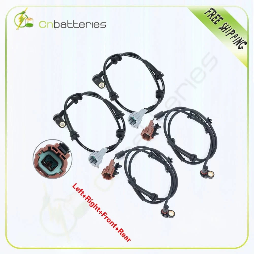 Set of 4 ABS Wheel Speed Sensors for Nissan Armada (2004–2020)