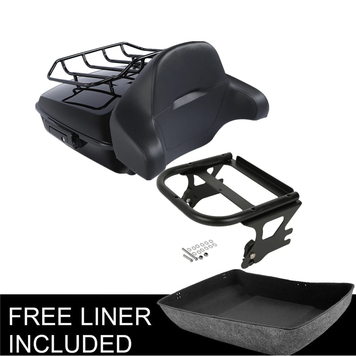 Chopped Trunk Mount Rack for Harley Electra Street Road Glide (1997–2008)