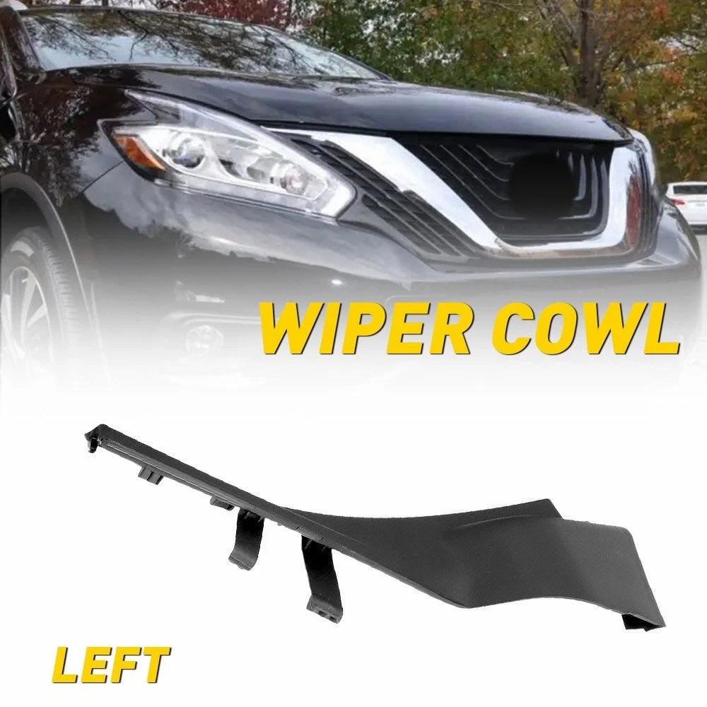 Left Windshield Wiper Cowl Extension Cover Trim for Nissan Murano (2015–2017)