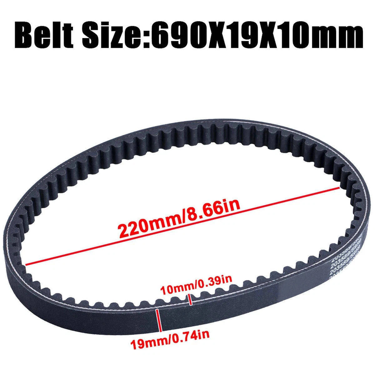 3X Rubber Go Kart Drive Belt 30 Series for Manco 5959, Comet 203589