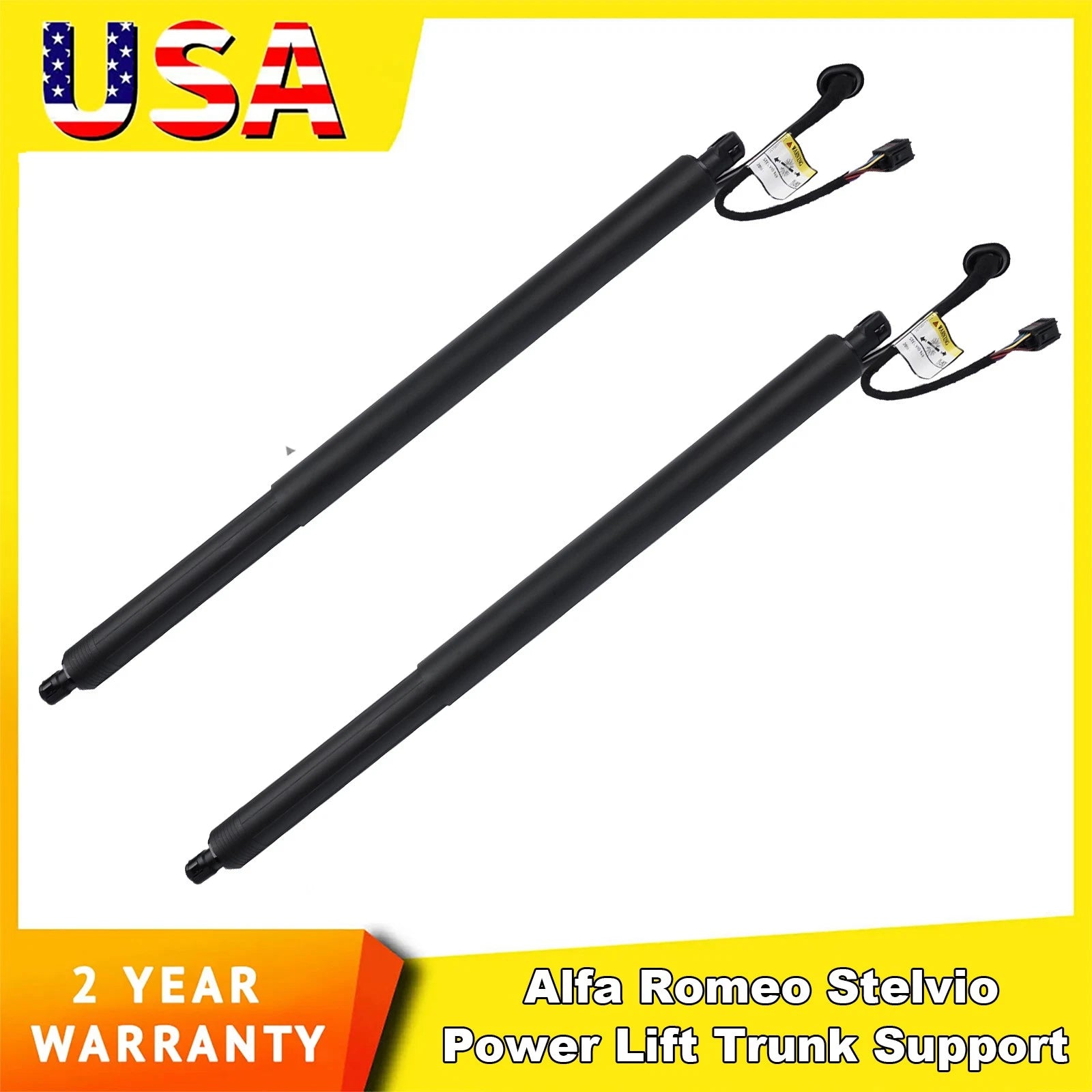 Set of 2 Rear Power Lift Trunk Support Shocks for Alfa Romeo Stelvio (2017–2025)