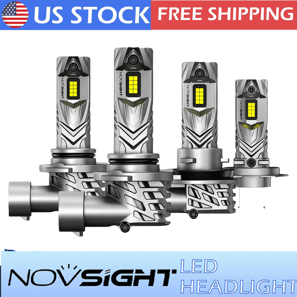 2X LED Headlight Bulbs Kit 9005 9006 H7 H11 H4 6500K for Automotive
