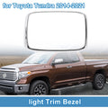 Rear Row Headlight Trim Bezel for Toyota Tundra (2014–2021) Silver Tone