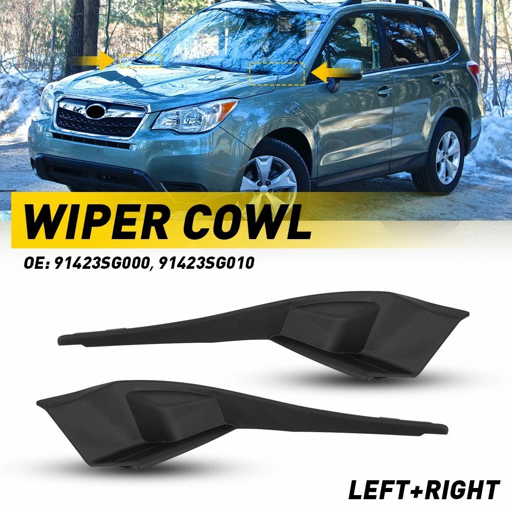 Pair of Wiper Grille Trim Panels for Subaru Forester (2014–2018)
