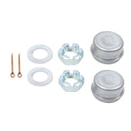 2X Trailer Hub Kit for 4 on 4" Spindle (1" Square)