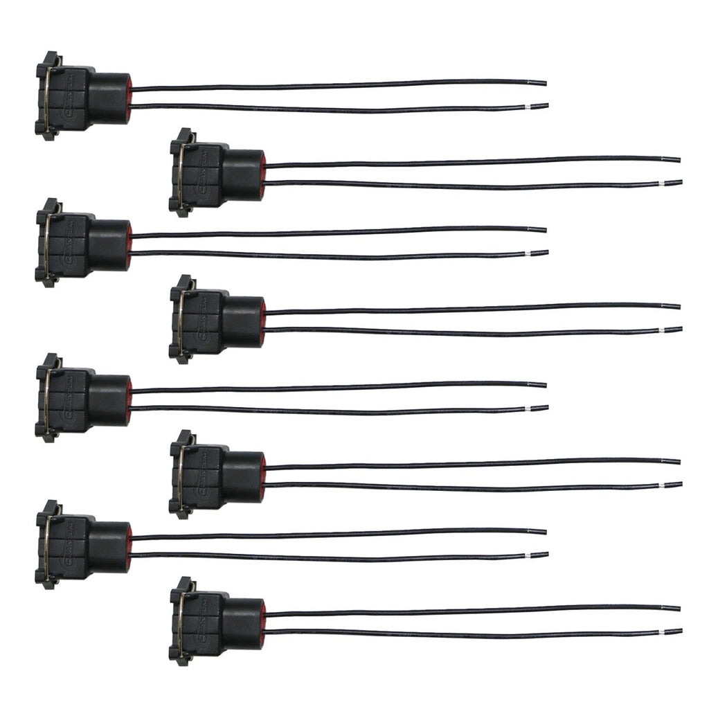 Set of 8 RC Fuel Injector Connector Plugs Clips EV1 for Porsche BMW
