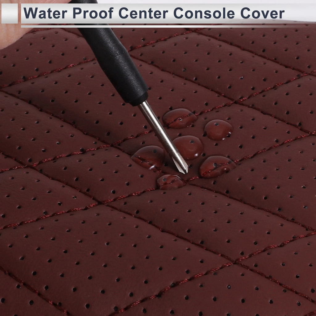Center Console Cover with Storage Bag for BMW 5 Series (2018–2023) Red