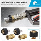 2 Pair Pressure Washer Adapter Quick Connect Coupler Kit M22-14