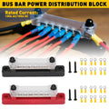 2X 12V Power Distribution Bus Bar Terminal Block for Auto Boat