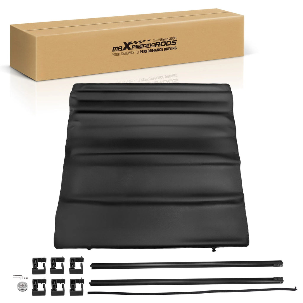 5.5FT Roll Up Tonneau Cover for Ford F-150 SuperCrew (2009–2026) W/LED Lamp