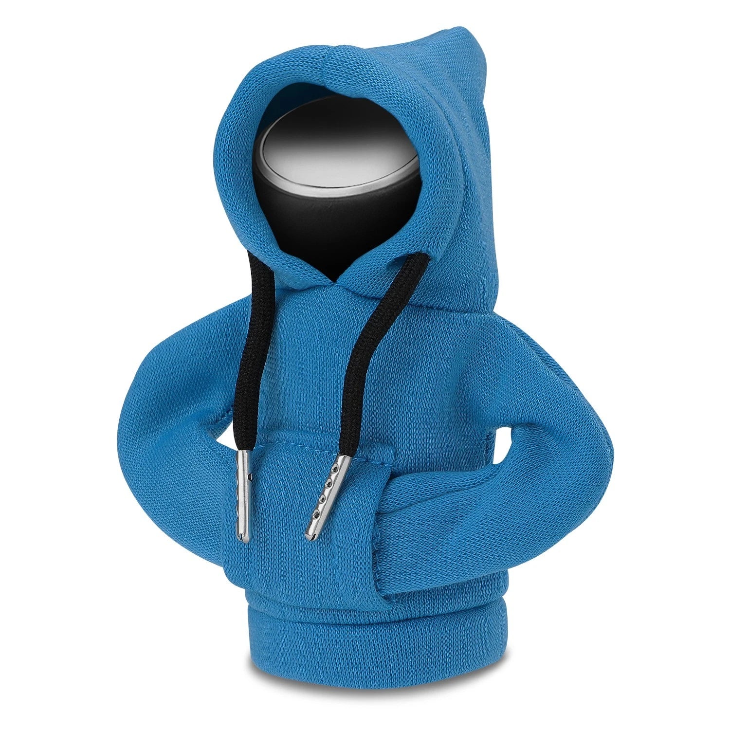 5.2" Blue Woven Nylon Washable Gear Shift Knob Mini Hoodie Universal