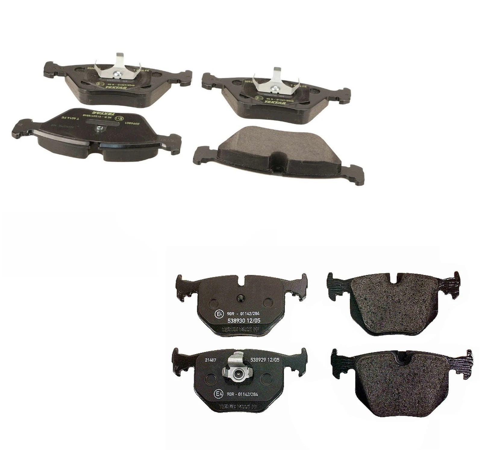 Set of 4 Textar Brake Pads for BMW E46 M3 E85 E86 Z4 M (2000–2006)