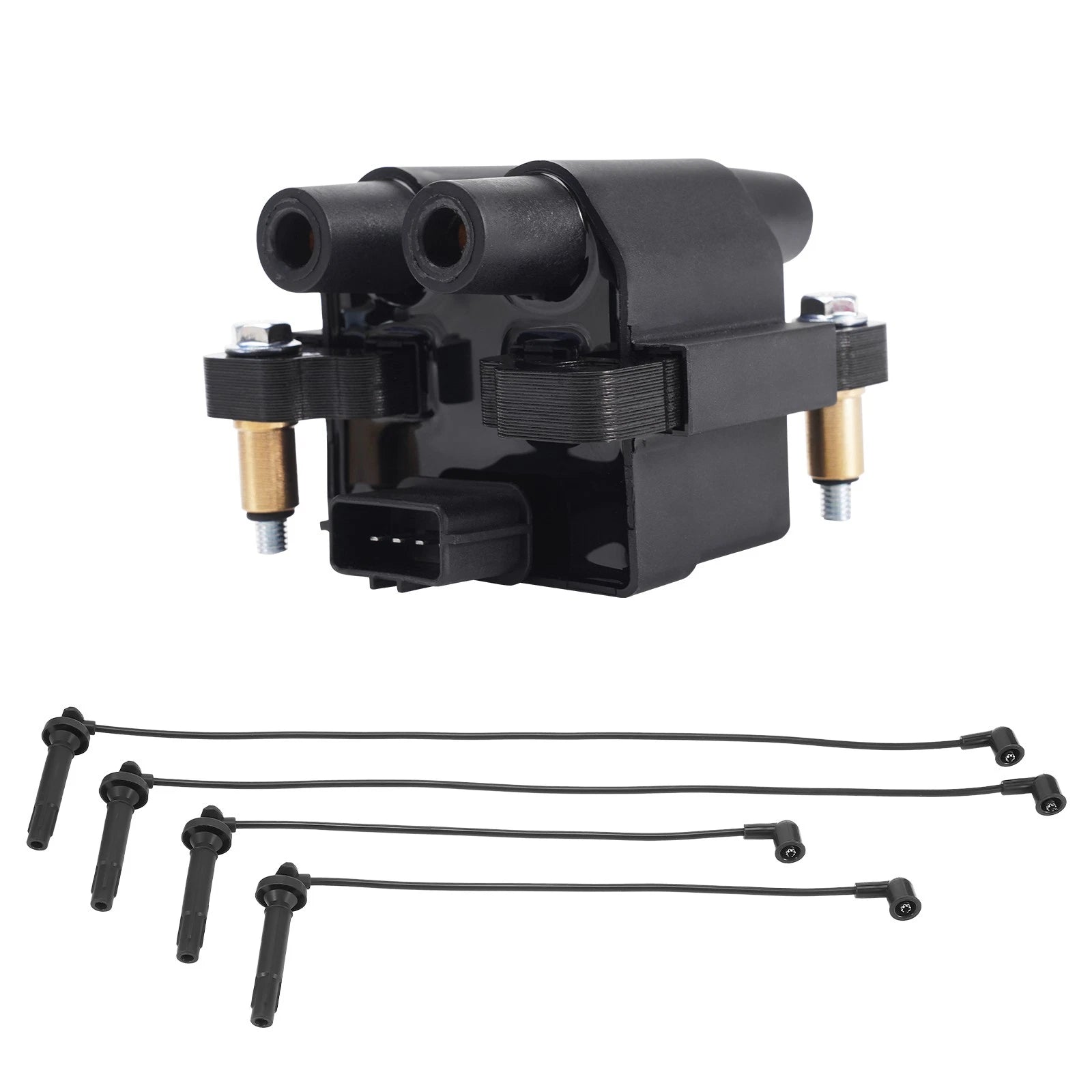 Ignition Coil & Spark Plug Wire Kit for Subaru Impreza Outback Forester (2000–2009) UF538 566