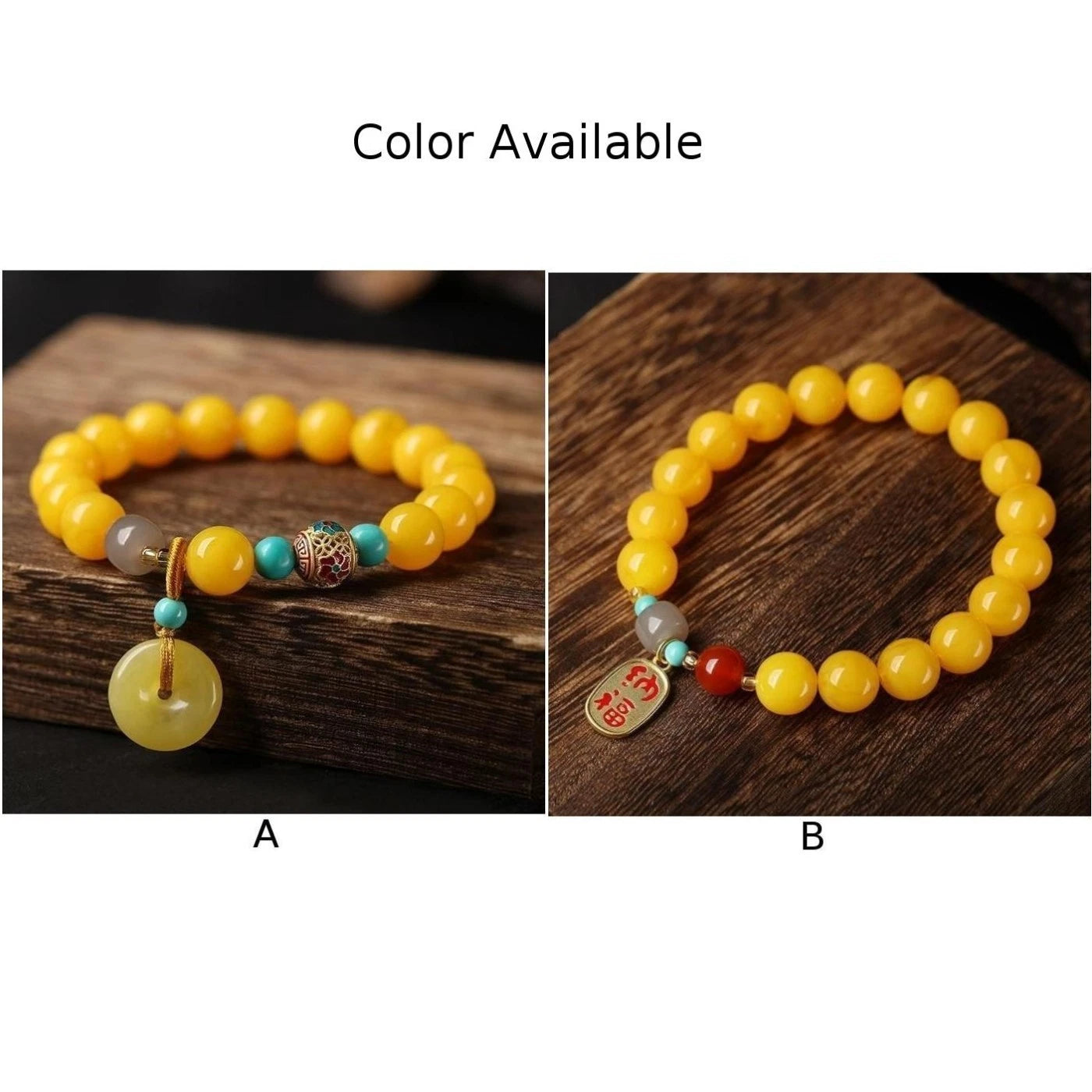 Fashion Bracelet for Women Vintage Beeswax with Peace Buckle, Red Agate
