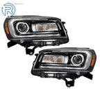 Set of 2 Black Housing LED Headlights for GMC Acadia (2013-2016)