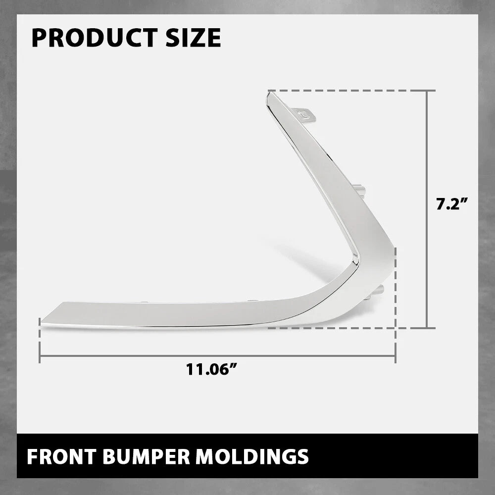 Front Bumper Trim Molding for Hyundai Sonata (2020–2022) Left + Right