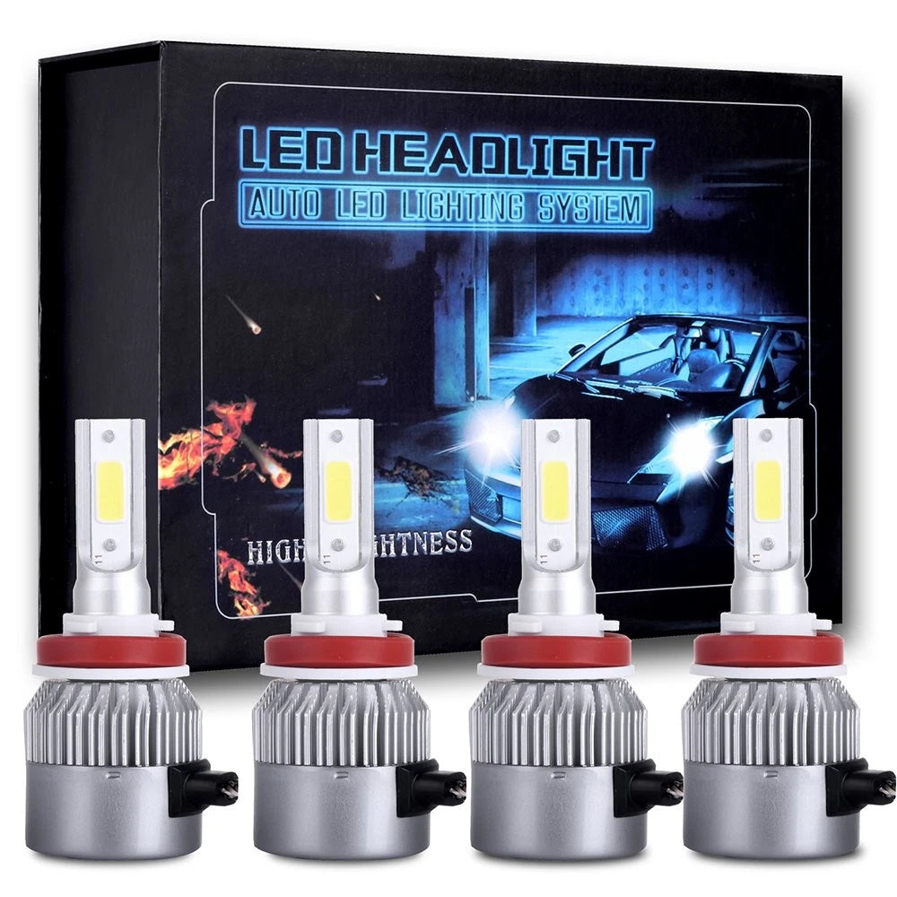 4X H11 Oslamp LED Headlights for 2018 (6000K Hi/Low Beam Fog Light)