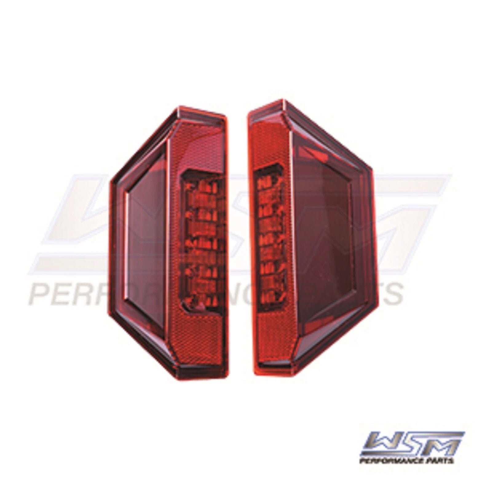 LED Tail Lights for Polaris 1000 General (020-352) - Red Lenses - Pair
