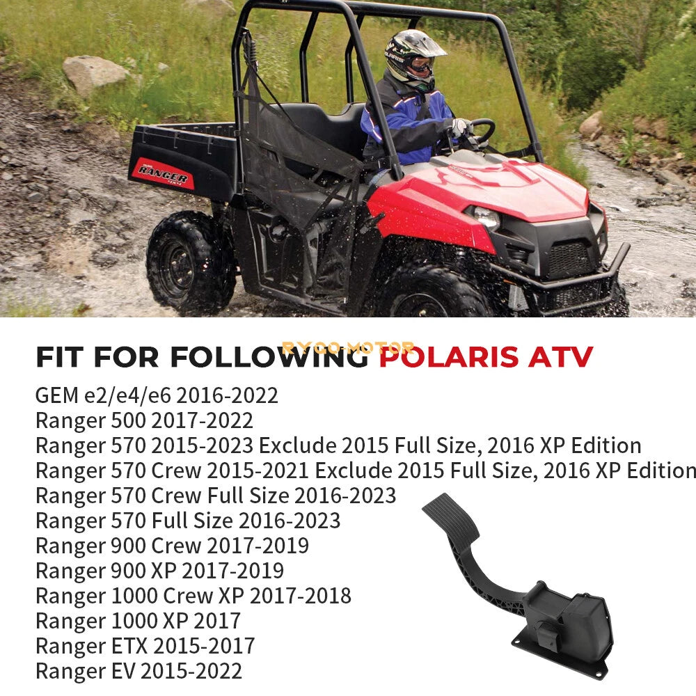 Throttle Gas Pedal 4014989 for Polaris Ranger EV ETX (2015–2022)