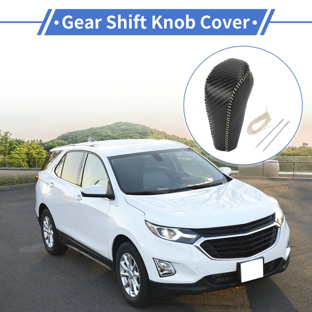 Gear Shift Knob Cover for Chevrolet Cruze (2011–2015) Beige Faux Leather