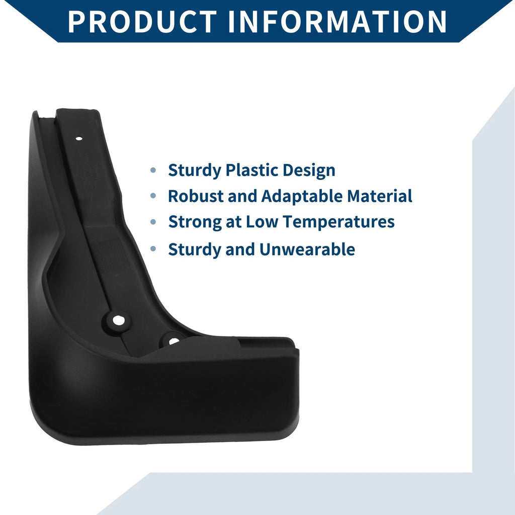 Set of 4 Mud Flaps Splash Guards for Mercedes-Benz C Class (2013–2015)