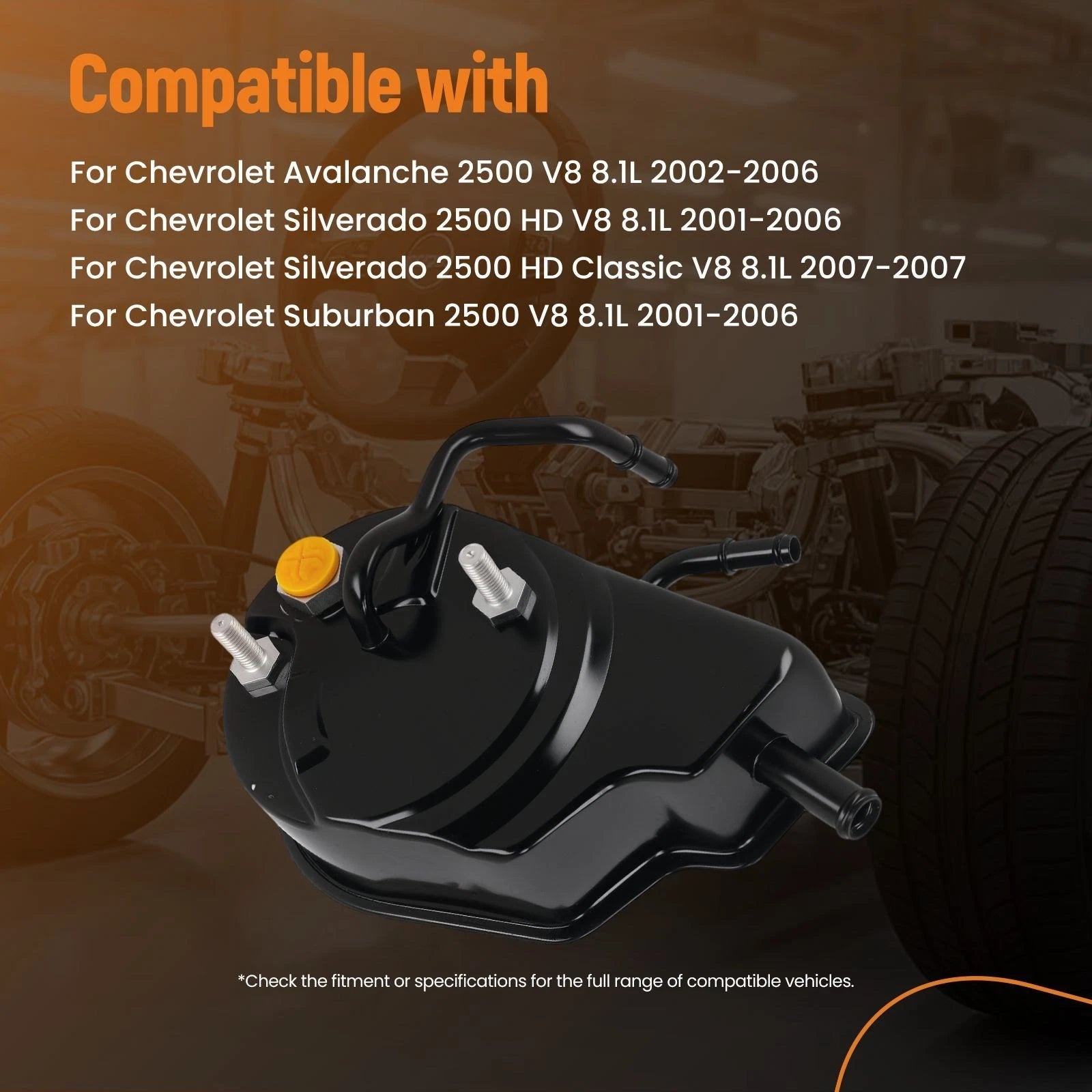 Power Steering Pump for Chevrolet Avalanche Silverado Suburban GMC Sierra Yukon (2001–2013)