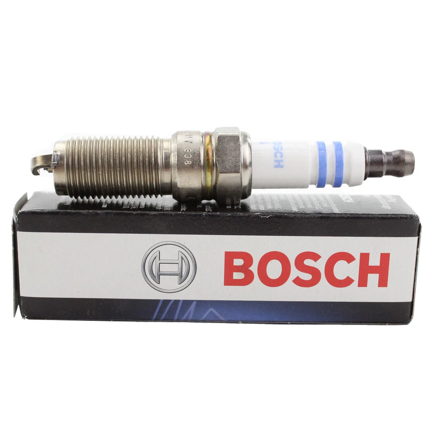 Bosch 9697 Double Iridium Spark Plug for Ford Lincoln (0.031" Gap)